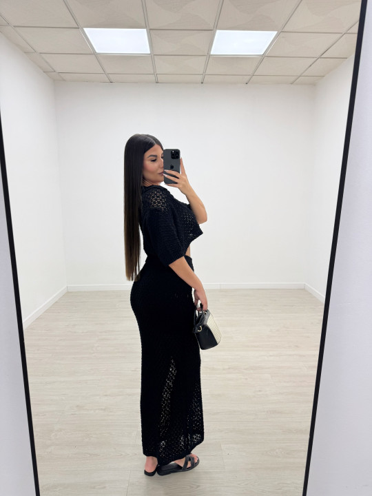 CONJUNTO CROCHET NEGRO